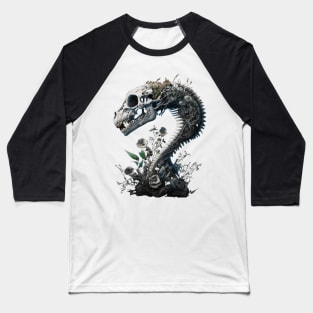 Dinosaur Skull Baseball T-Shirt